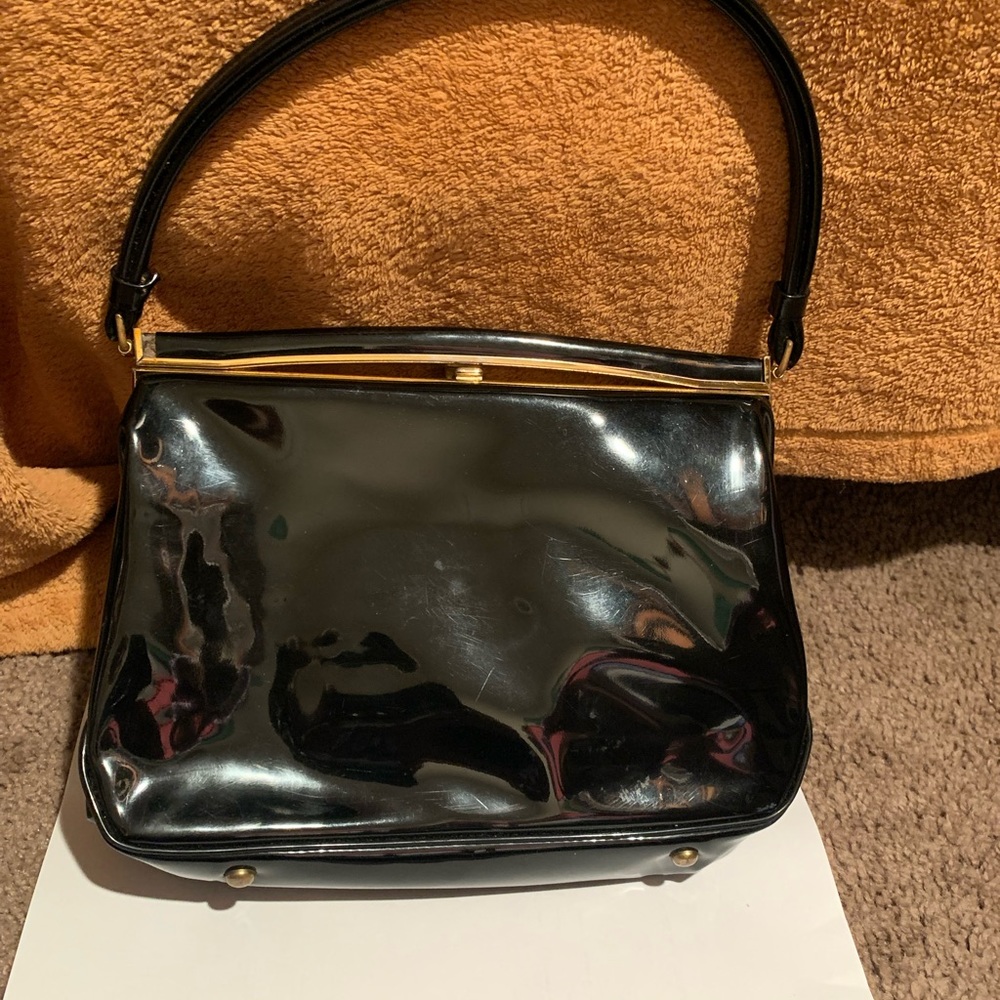 Vintage  Coblentz Black perma plastic purse